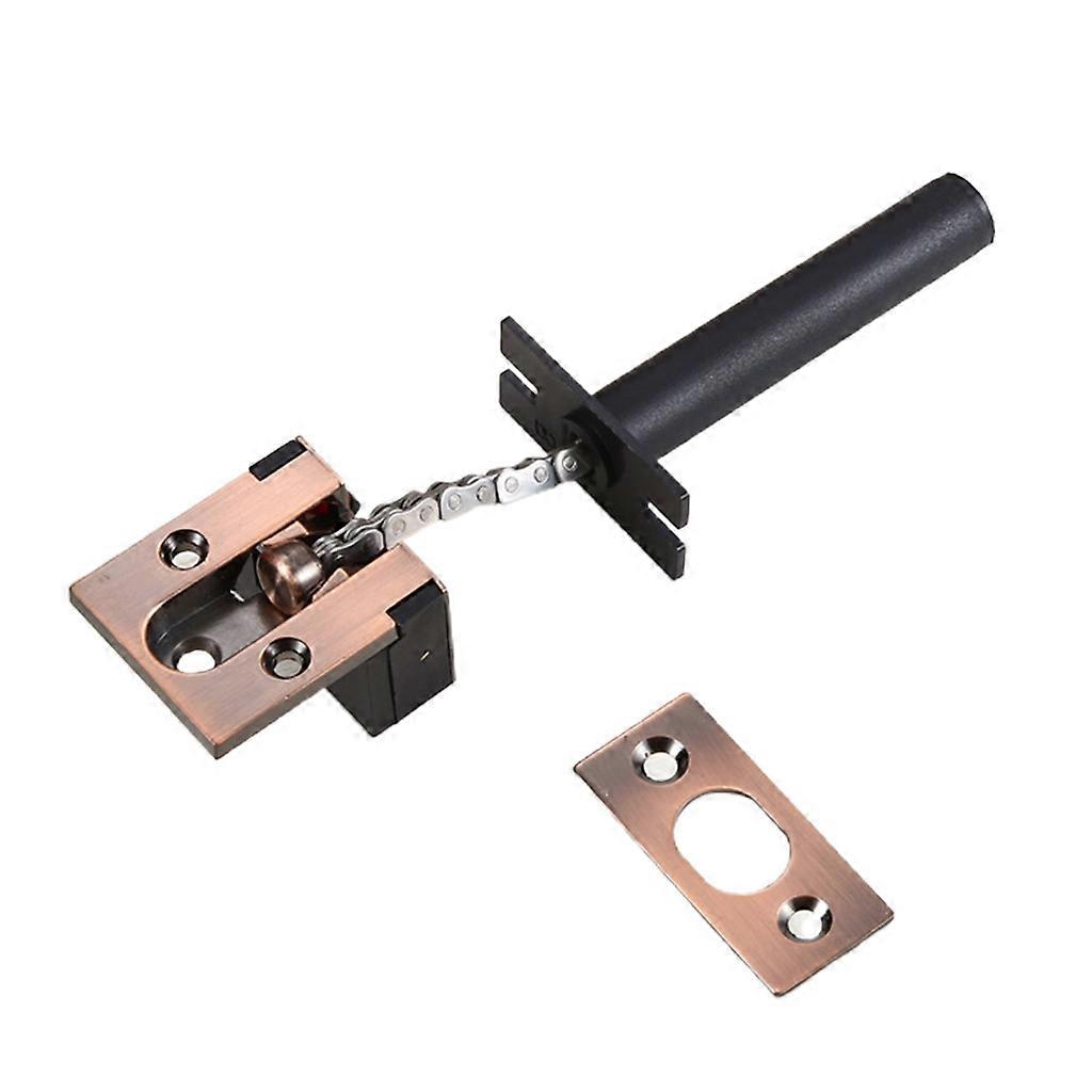 亜鉛合金盗難防止チェーンドアガードロック隠しチェーンセキュリティドアチェーンロックホームセーフティドアストッパー耐えるレッドブロンズ