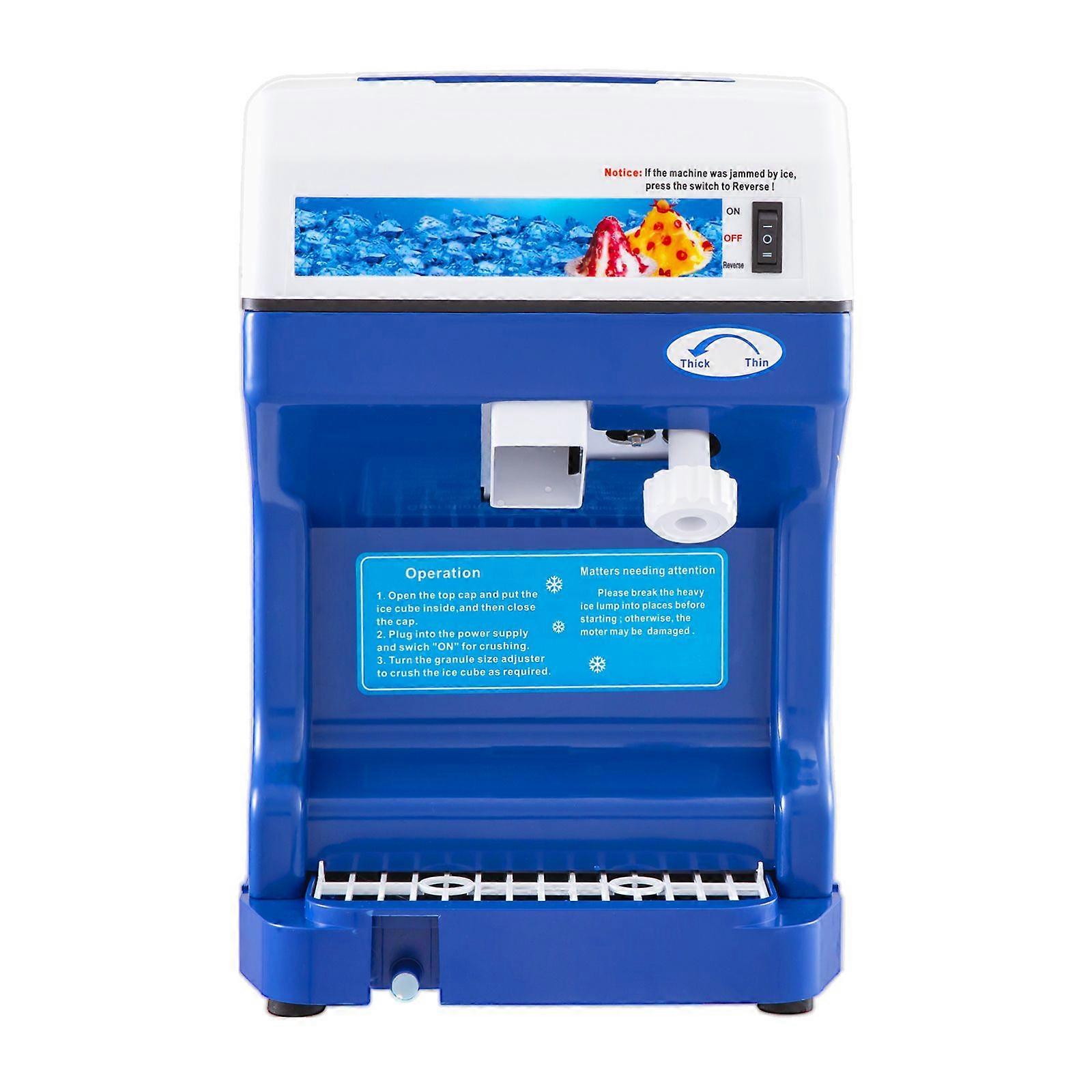 250W Snow Cone Maker, 265 lbs / h, θραυστήρας πάγου w / ρυθμιζόμενη υφή πάγου