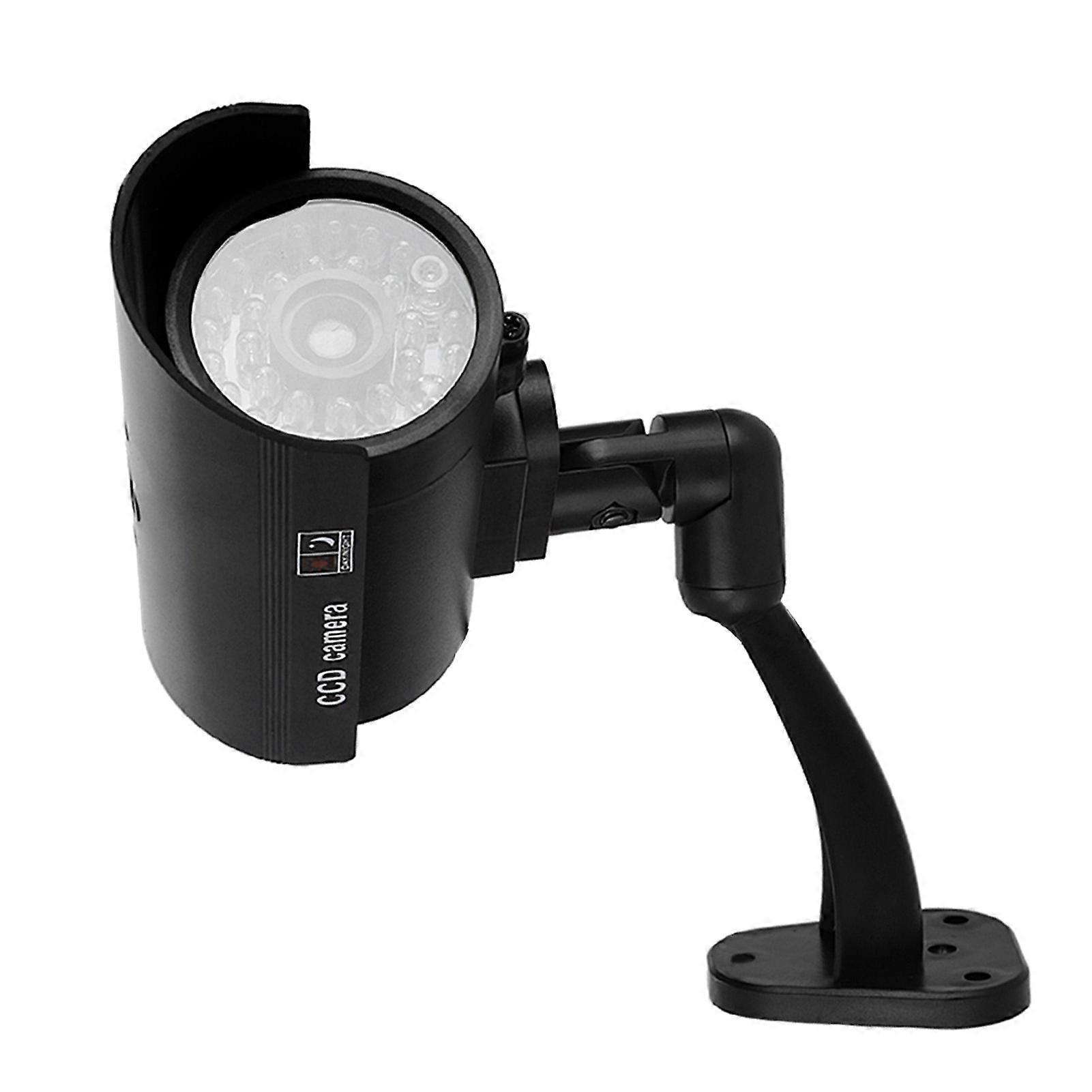 Flash LED Dummy Camera 13x6.6x6.5cm Black CCTV 3-6 Months Battery
