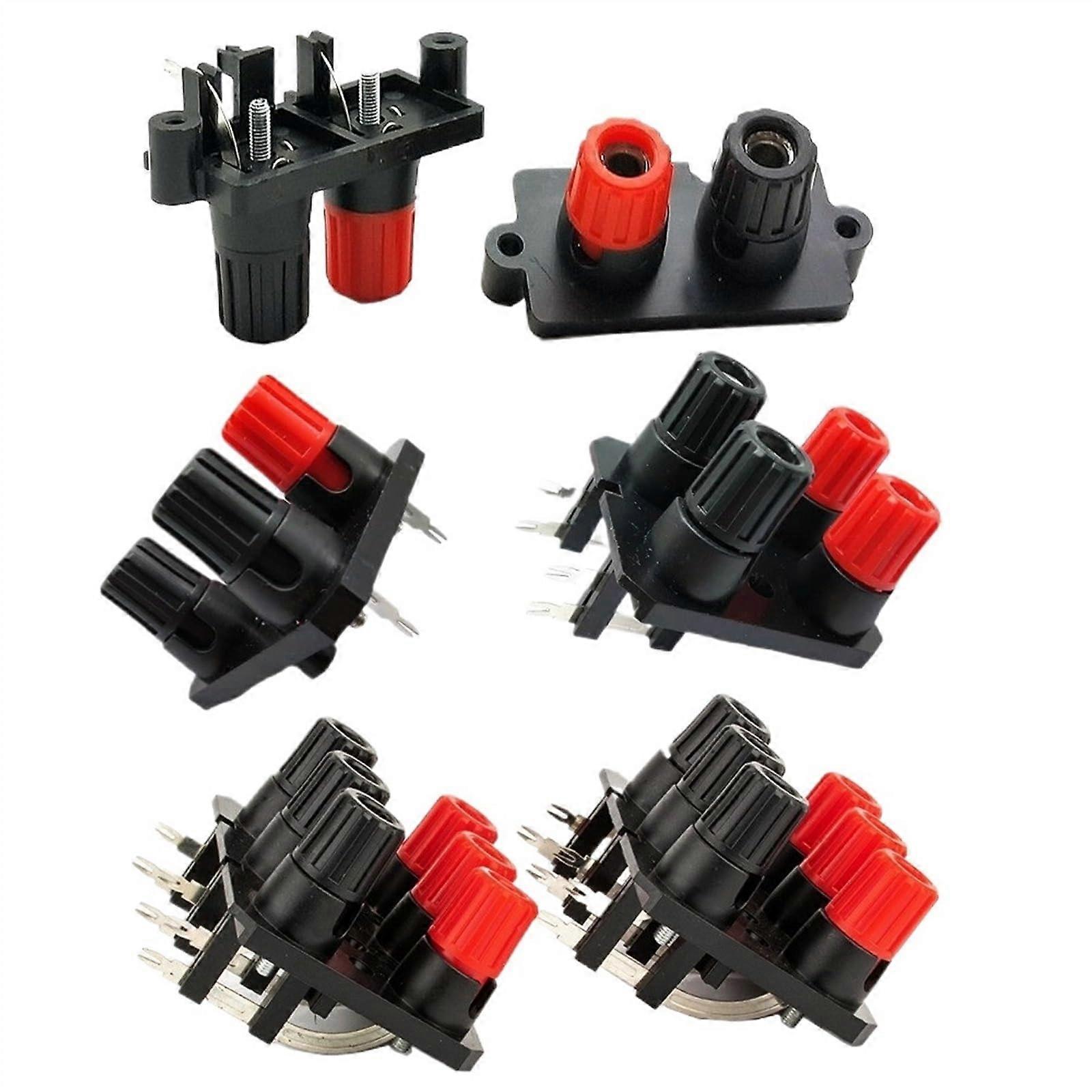 1Pcs WP2/4/6-10A 4mm Banana Socket External Audio Jack Speaker Amplifier Wire Spring Terminal Switch Connector