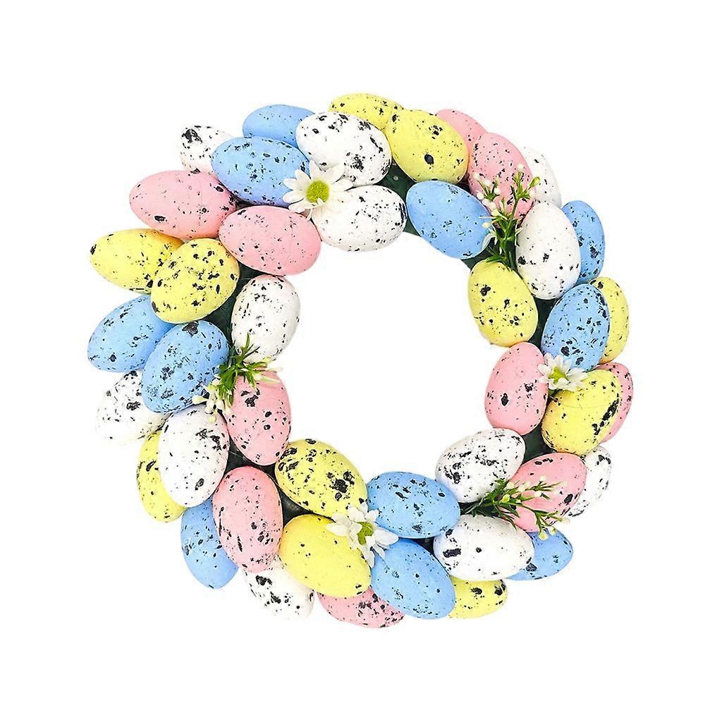 Easter Wreath Easter Eggs Wreath Hanging Front Door Wall Decorations for Home