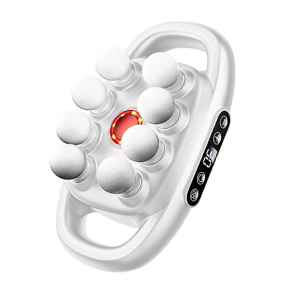 8-Head Massage Gun Set, Deep Tissue Percussion Massager, Red Light Therapy