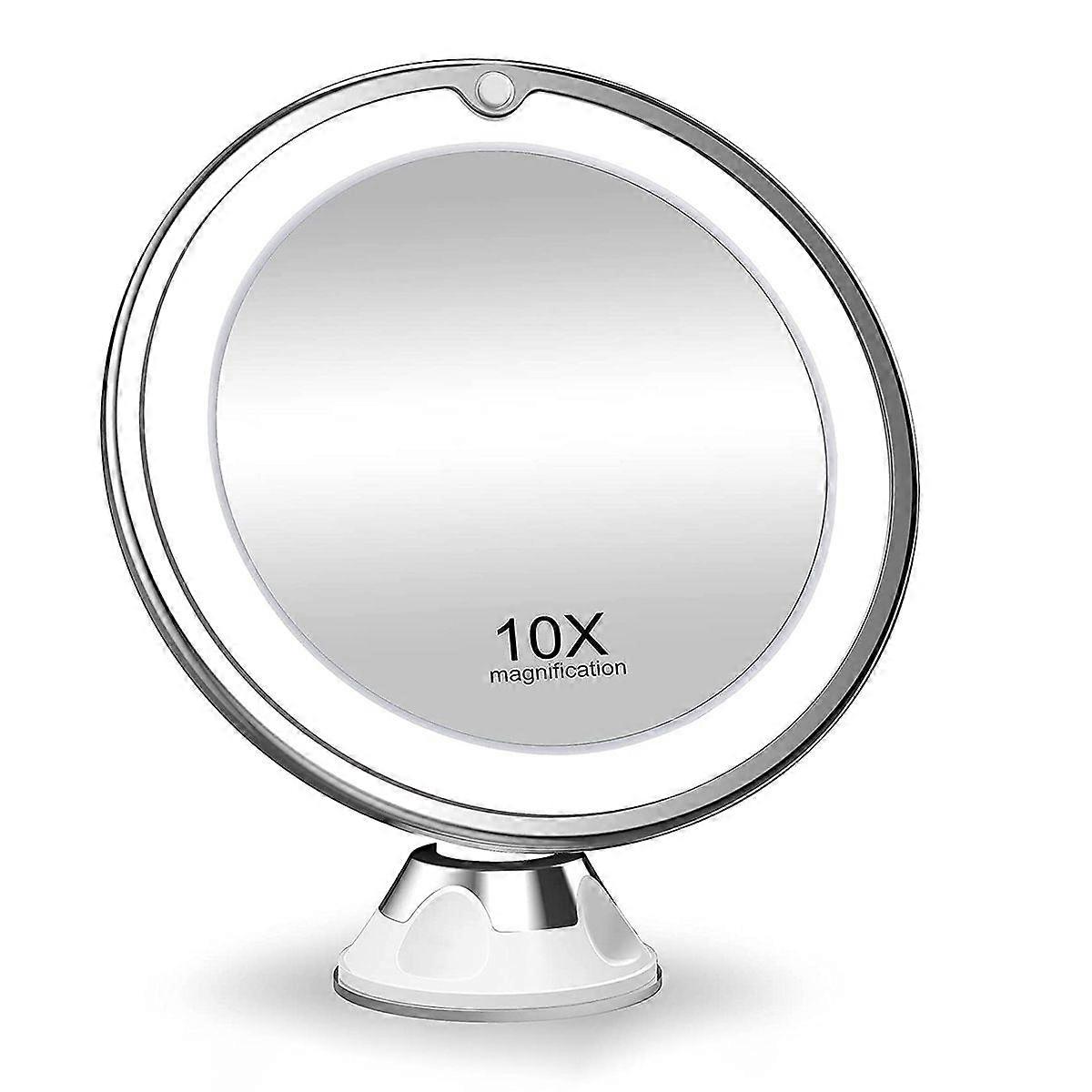 10x Magnifying Makeup Mirror With Lights, Iave Smart Switch, Iave 360 Degree