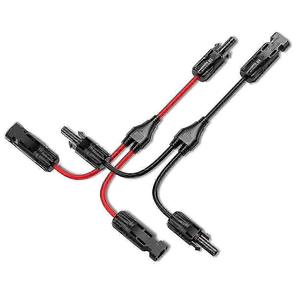 Solar Y Branch Cable Connectors,Solar Cable Parallel Adaptor in Pair for Solar Pane,Cable Wire Plug Tool Kit