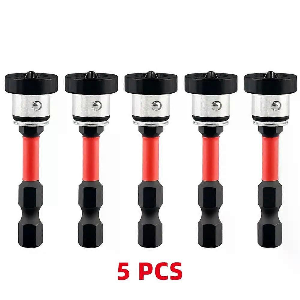 5pcs Positioning Screwdriver Bits Drywall Screw Depth Setter Magnetic Plasterboard Screws Locating Batch Head Drilling Tools