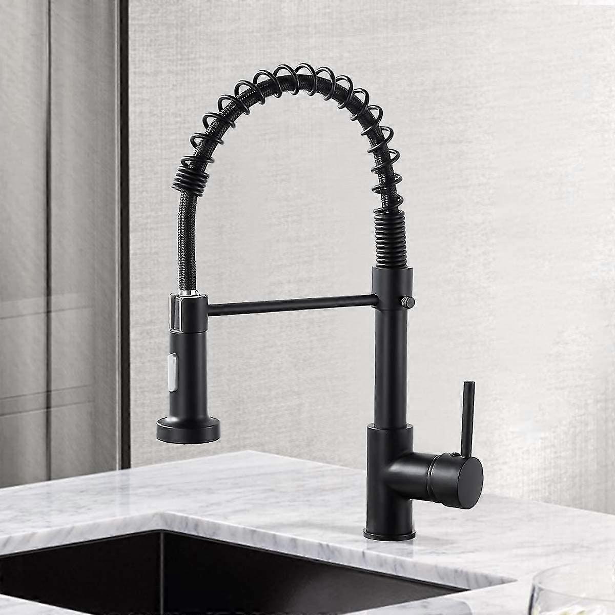 Modern Monobloc Brass Kitchen Pull Out Spray Faucet Mixer Tap