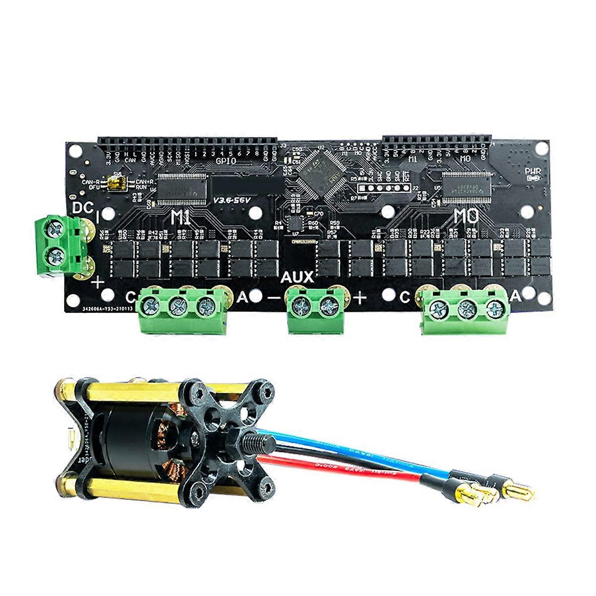 Makerbase MKS XDrive V3.6 56V FOC BLDC AGV Servo Dual Motor Controller Board High-Precision Based on ODrve V3.6 Kits