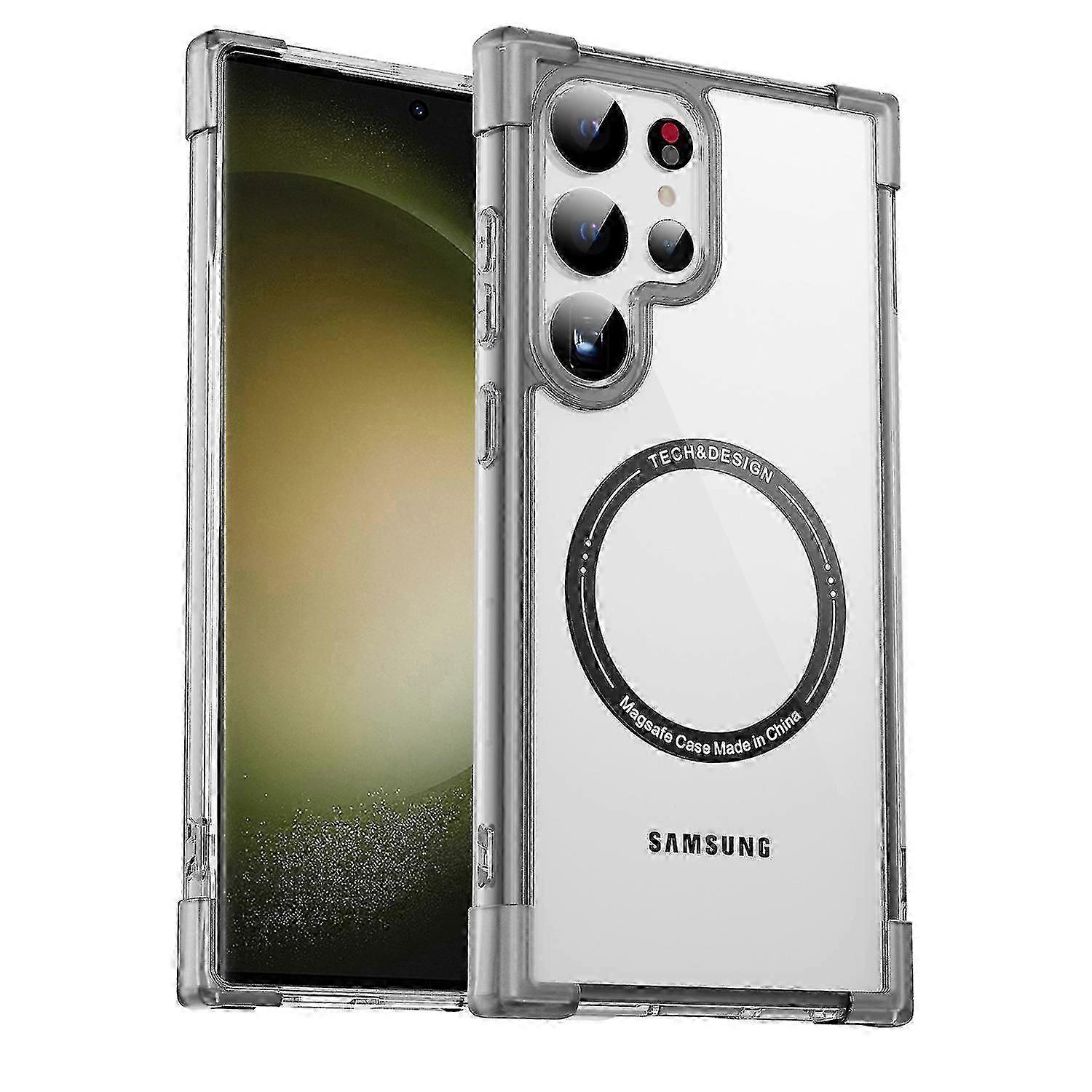 Clear Magsafe Case For  Galaxy S24 Ultra/ S24 Plus/ S24 Magnetic S24 Ultra Case Shockproof S24 Ultra/ S24 Plus/ S24 Protective Cover