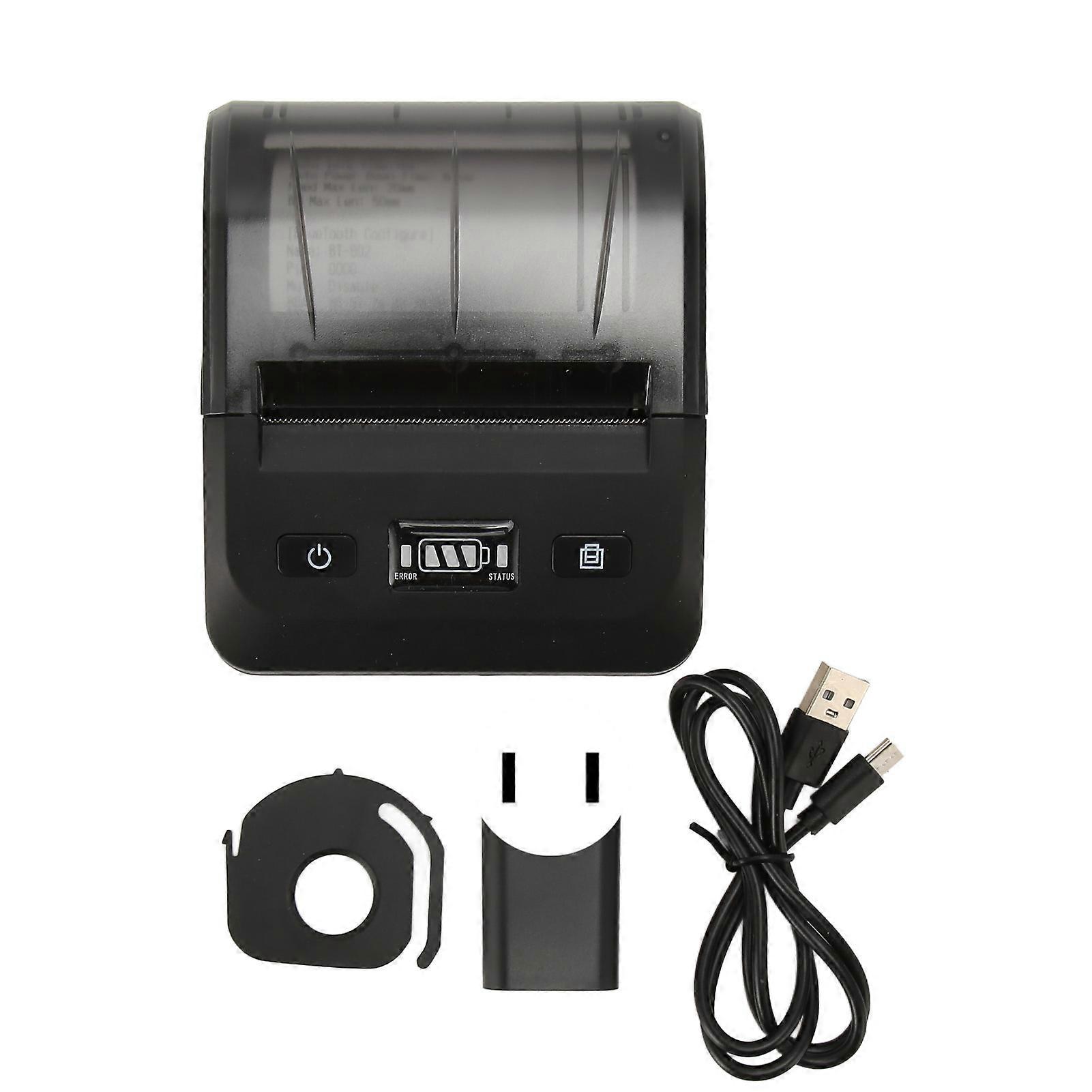 80mm Thermal BT4.2 Connection 50 to 80mm/s 203DPI ESC POS Compatible Type C Shipping Label Printer