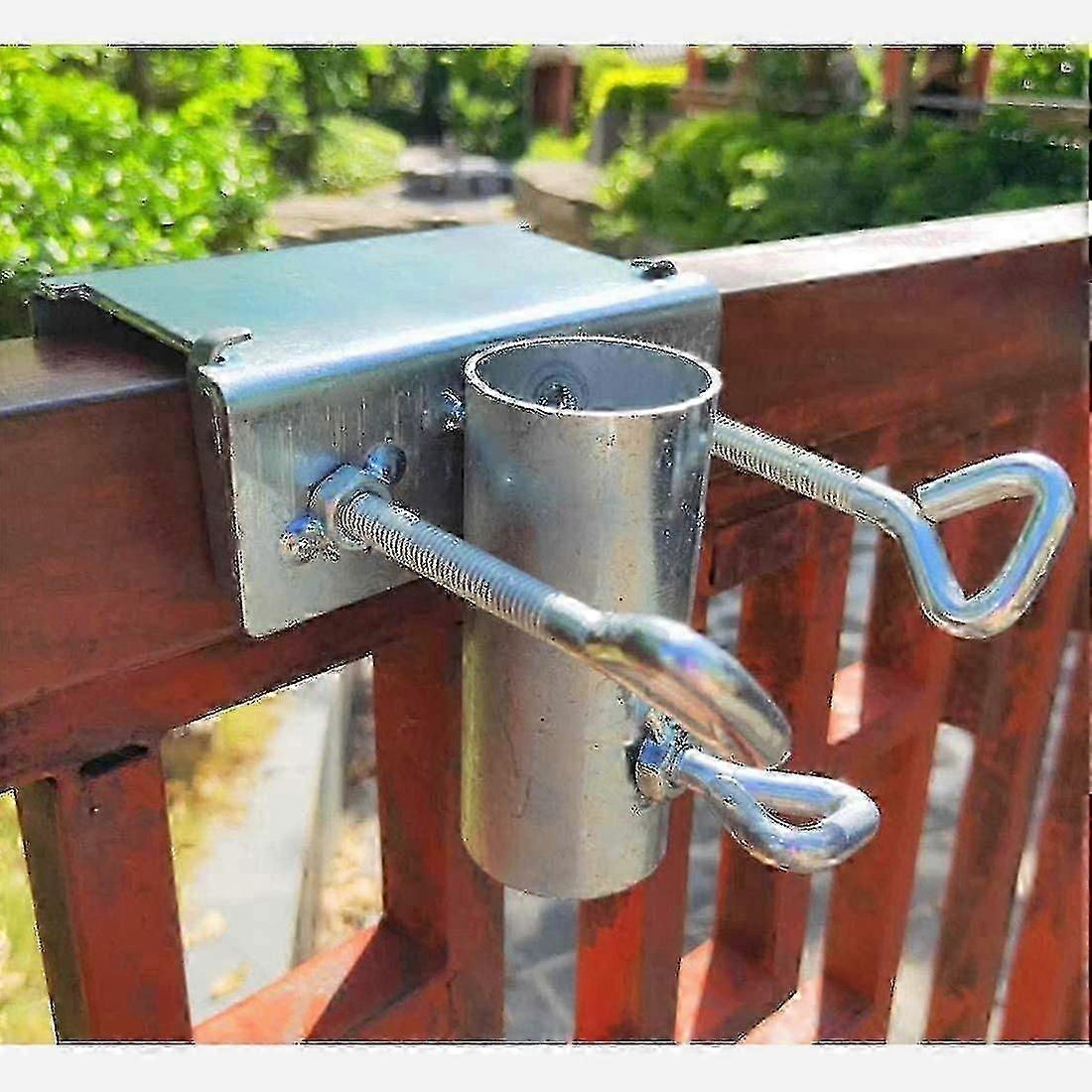 Metal Balcony Parasol Holder Clamp Fenceab