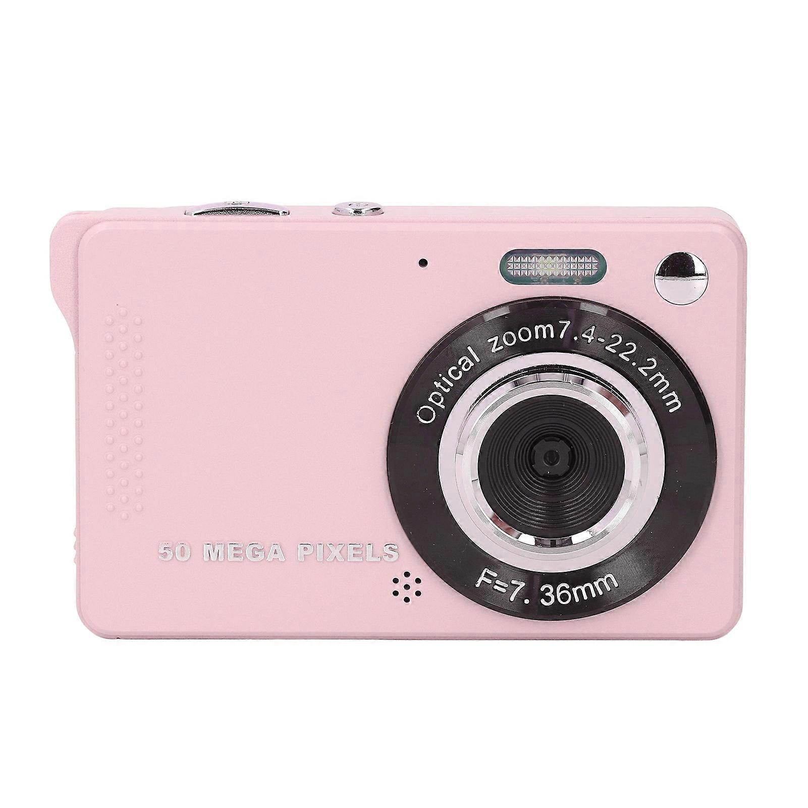 50MP Digital Camera 1080P 2.8 Inch Screen Autofocus Electronic Image Stabilization Pocket Digital Camera Roseate 