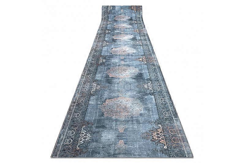 Runner anti-slip LOTUS ROSETTE 47050 grey WASHABLE 120cm
