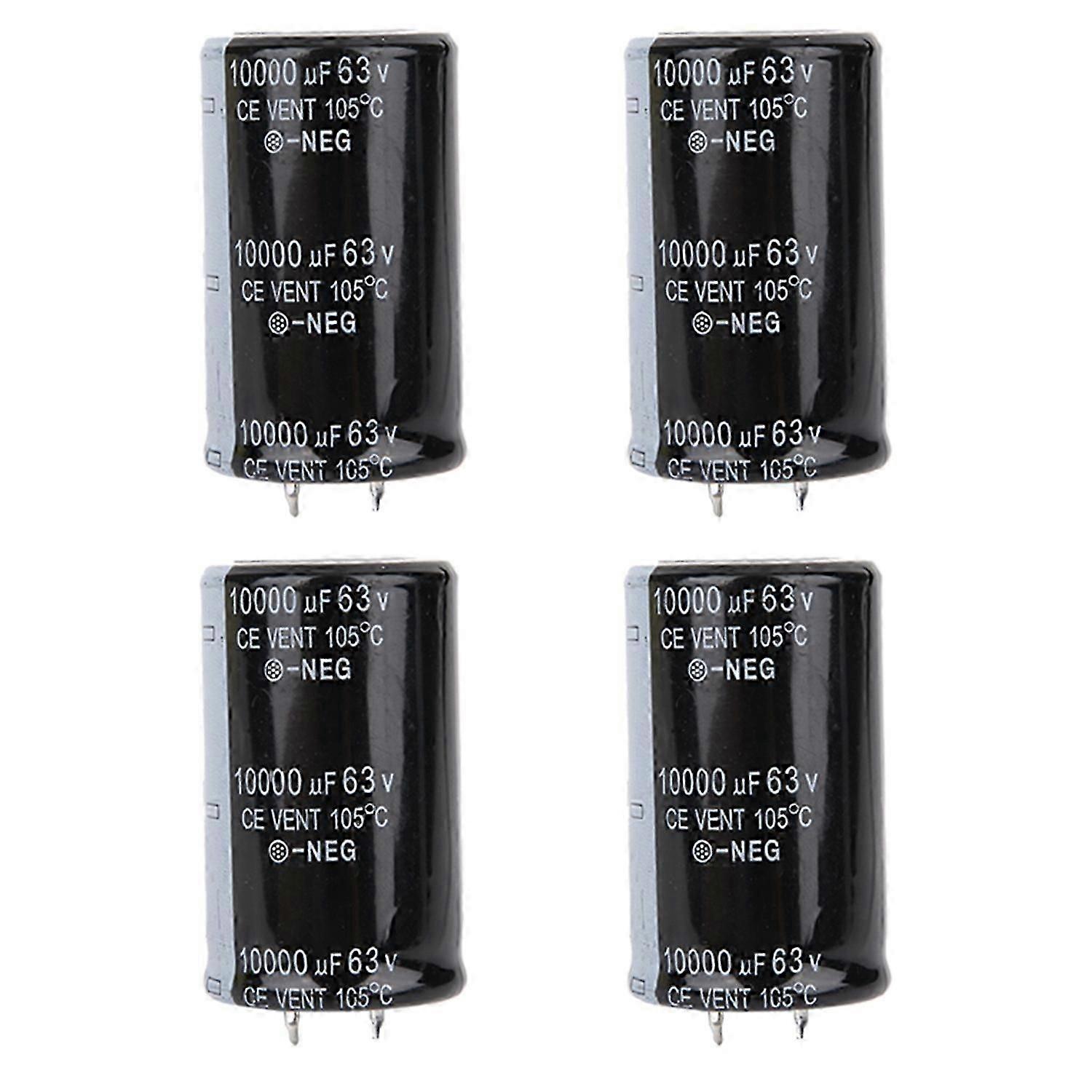 4pcs 30*50mm Audio Electrolytic Capacitor 10000uf 63v Electronic Component For Amplifier