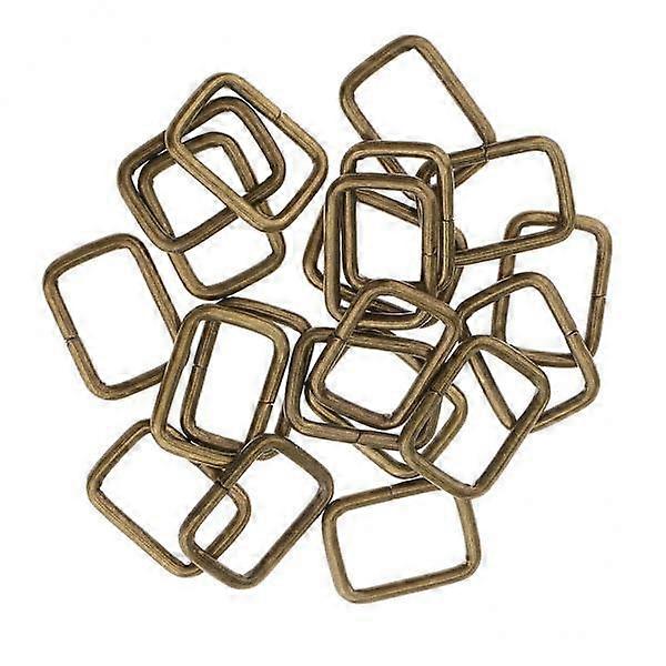 80-Piece Assortment of Metal Square Buckle Connectors for DIY Bag Making