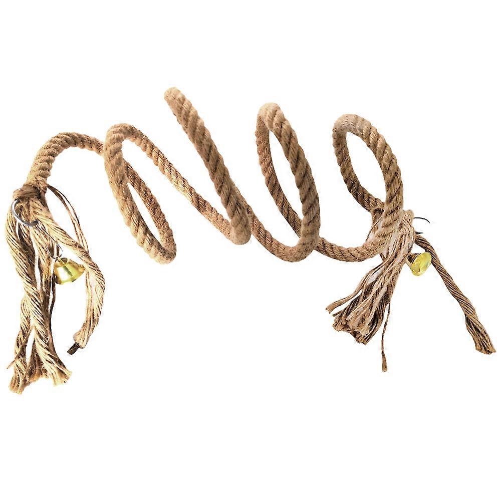 Parrot Entertainment Rope,Durable sisal for Climbing,Complete with Hooks and Bells