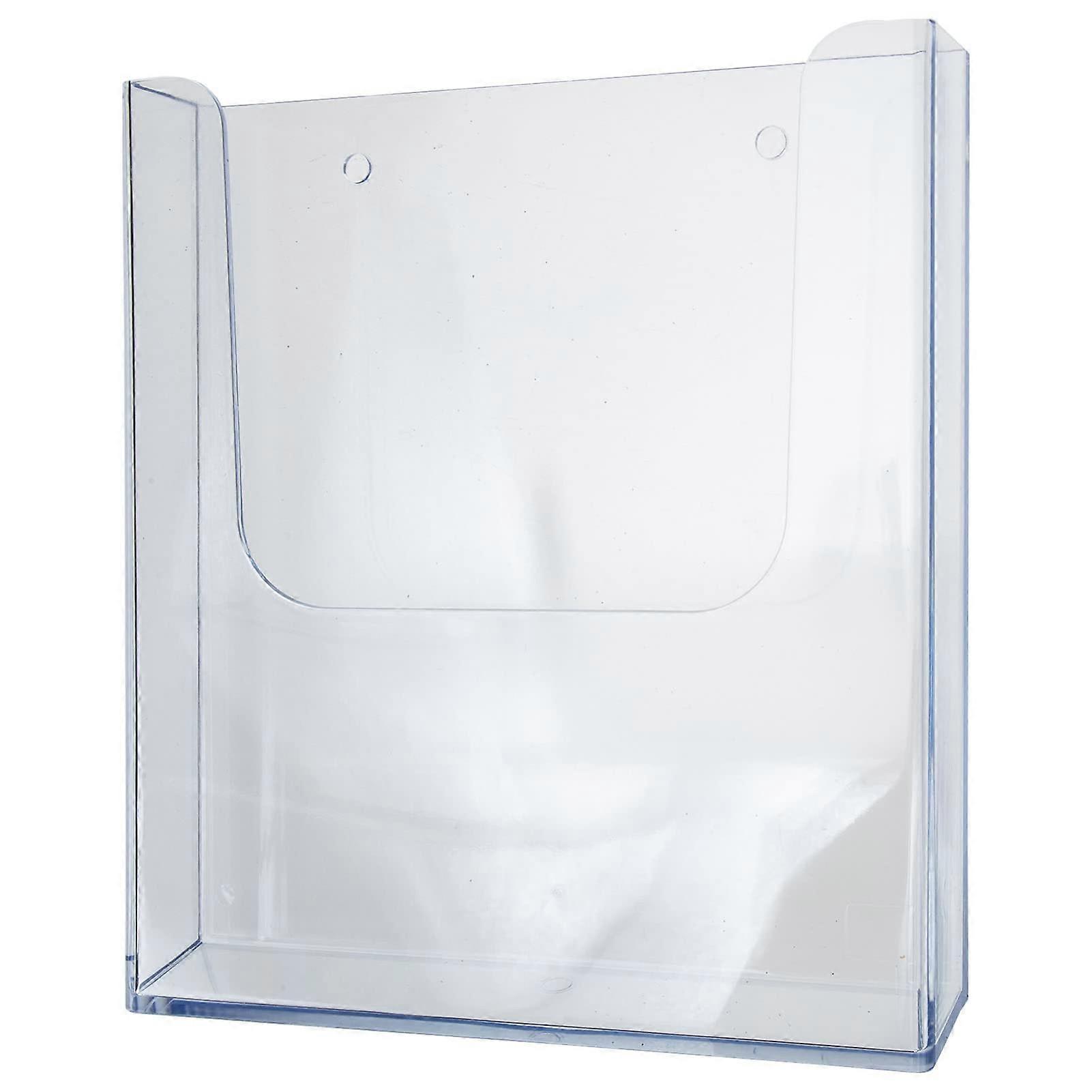 Wall Mail Organizer Wall Mounted File Holder Hanging Acrylic Magazine Stand Wall Organizer for Papers Folders Files Office Supplies