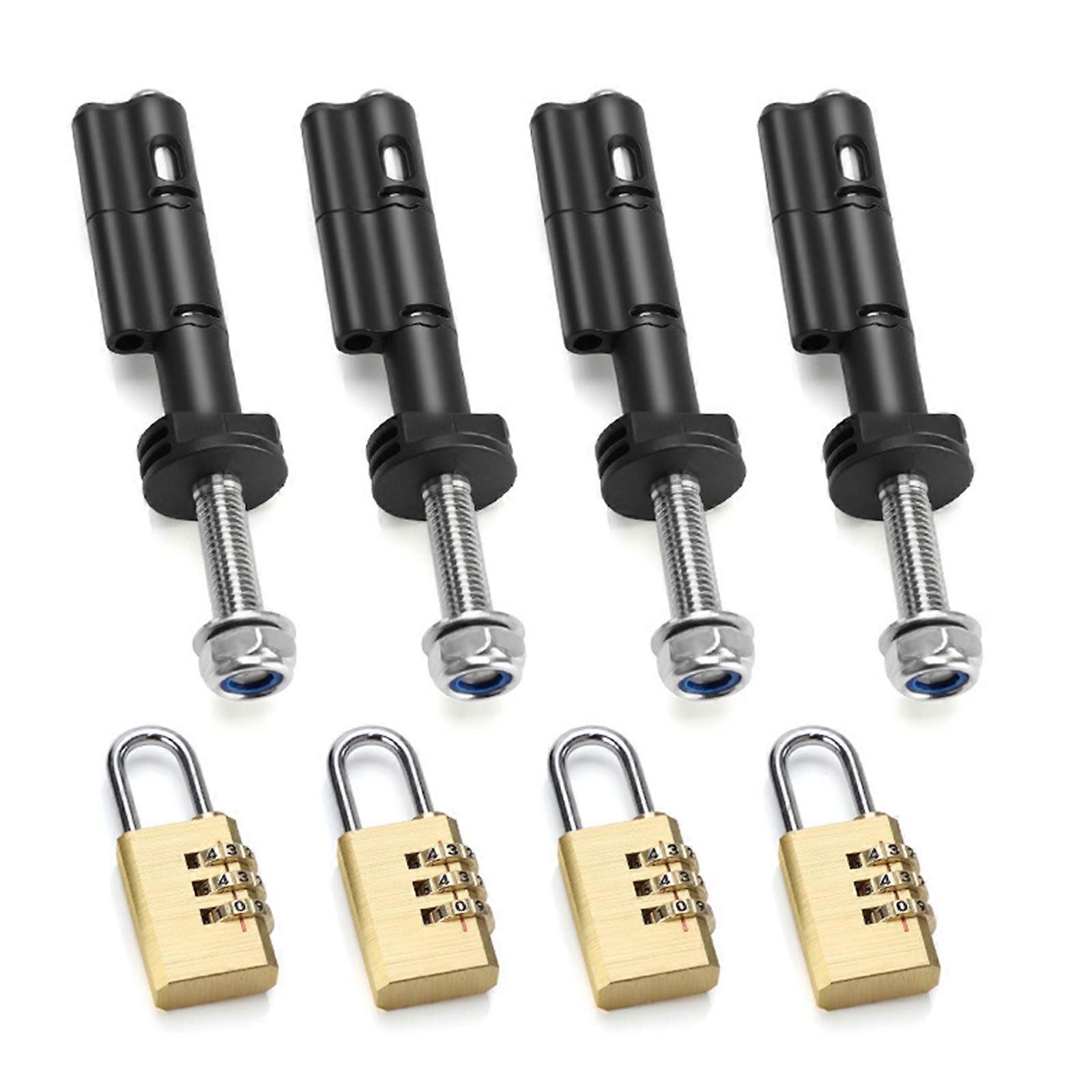 Traction Boards Mounting Pins Set Theftproof Safety Mounting Pins Set For Recovery Boards Vehicle Loading Safe Pins