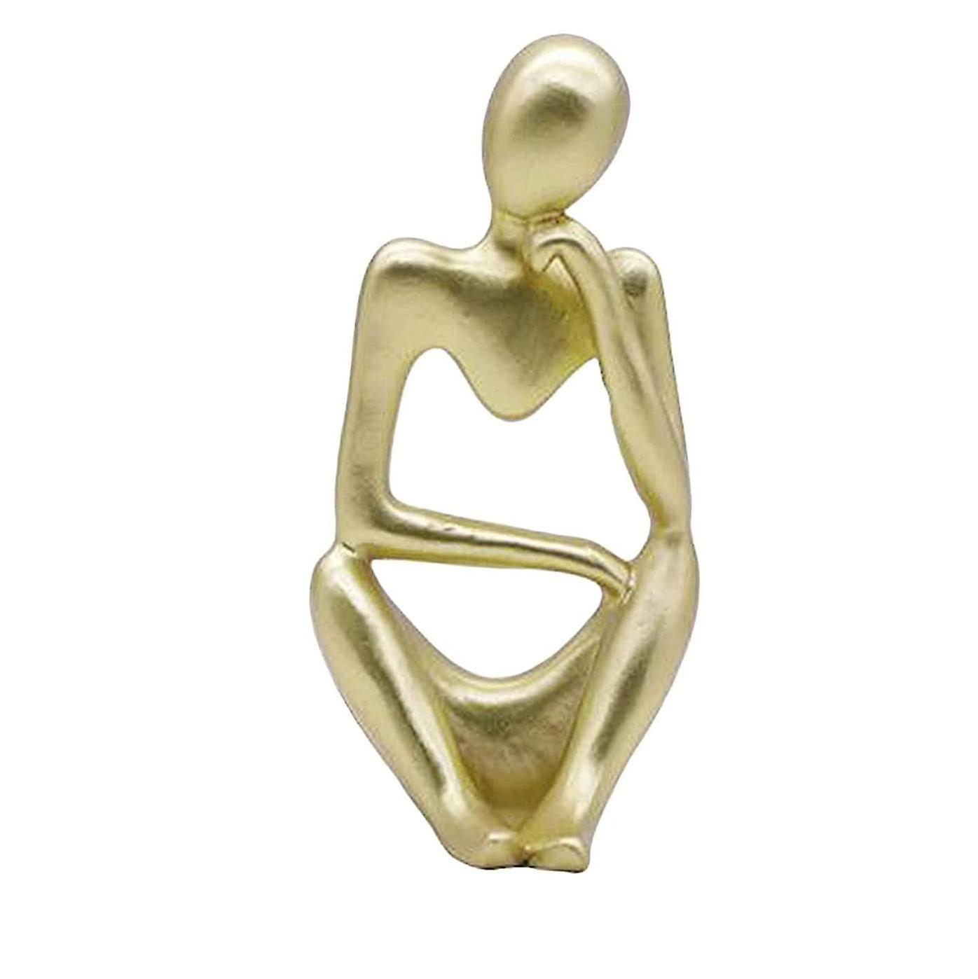 Modern Character Golden Sculpture