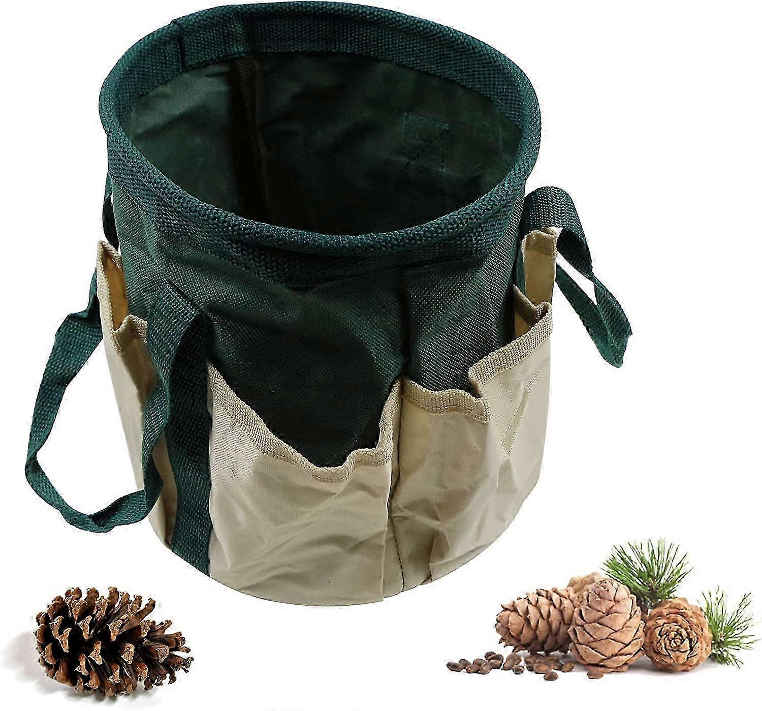 Waterproof Oxford Cloth Gardening Tool Bag with 6 Pockets - Versatile and Durable Storage Solution for Gardening Tools, Wear-Resistant Desig