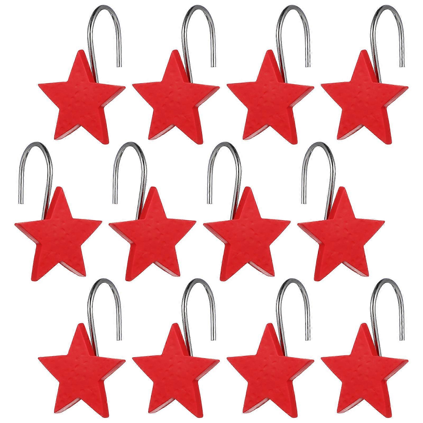 Rust-Proof Resin Shower Hooks Ideal for Bathroom Styling