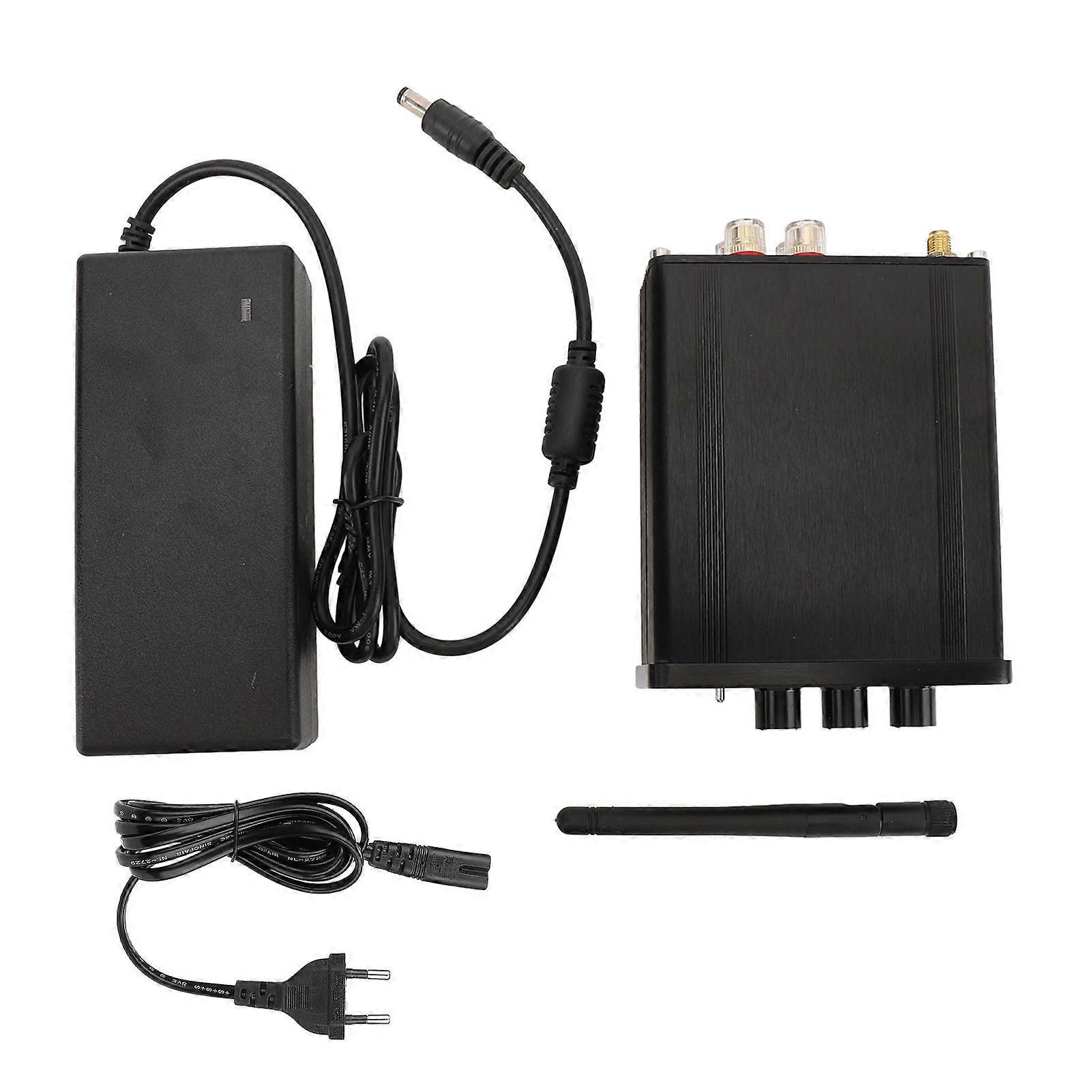 Bluetooth 5.2 Stereo Amplifier with Bass/Treble Control, TPA3116 IC, EU Plug