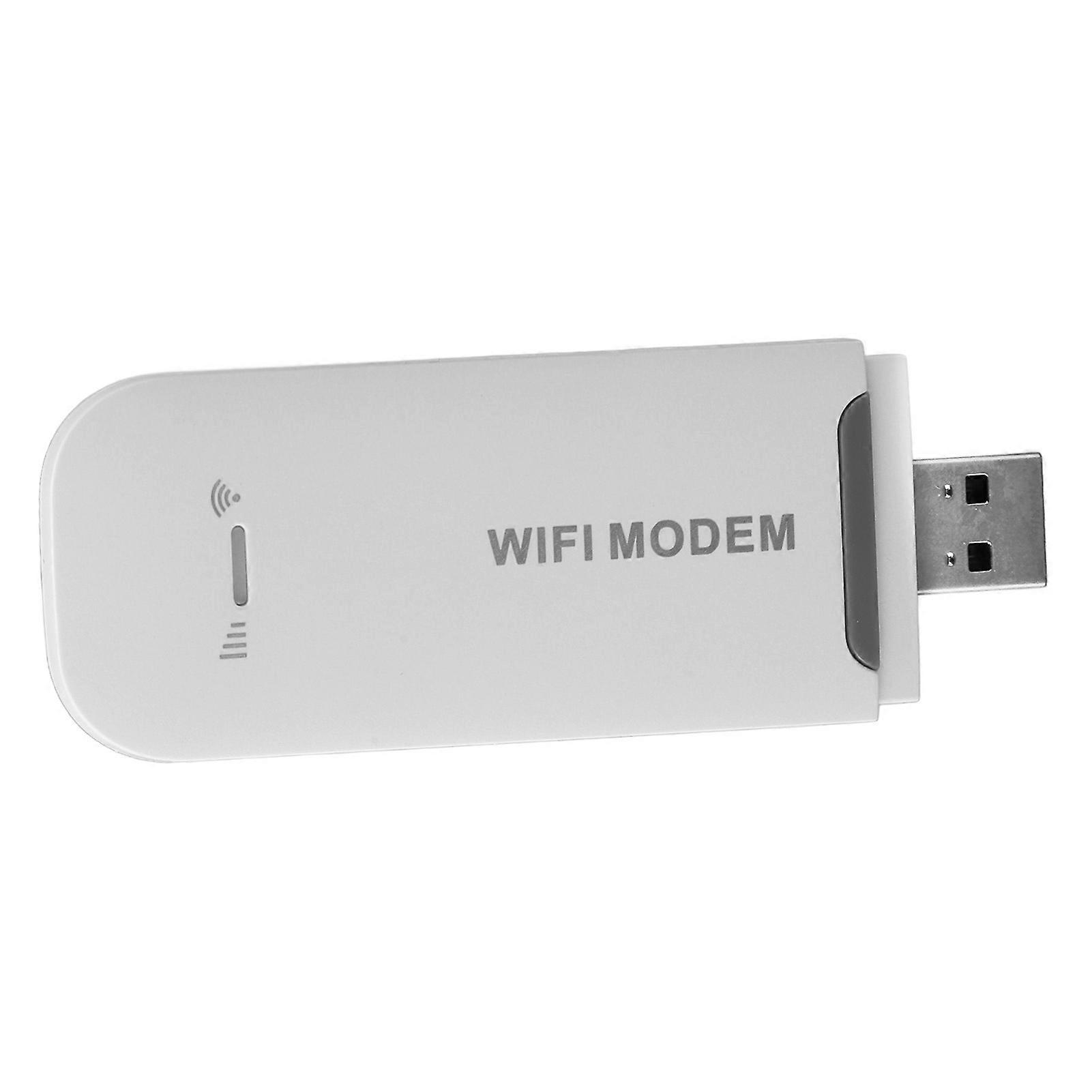 4G USB Draagbare WiFi Plug and Play High Speed Internet Multi User Sharing Ingevoegde Standaard SIM-kaart Draagbare Travel Hotspot Wit 