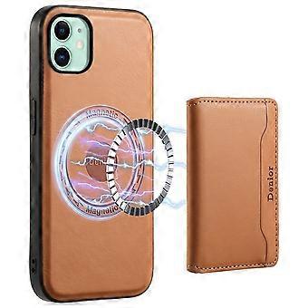 DENIOR Compatible For iPhone 11 Magnetic Phone Case Detachable Card Bag Cover Fits Magnetic Car Mount