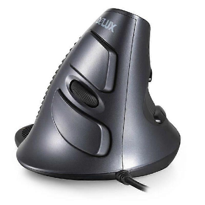 Vertical Mouse - DeLUX - M618 - Wired - Ergonomic design - Comfortable