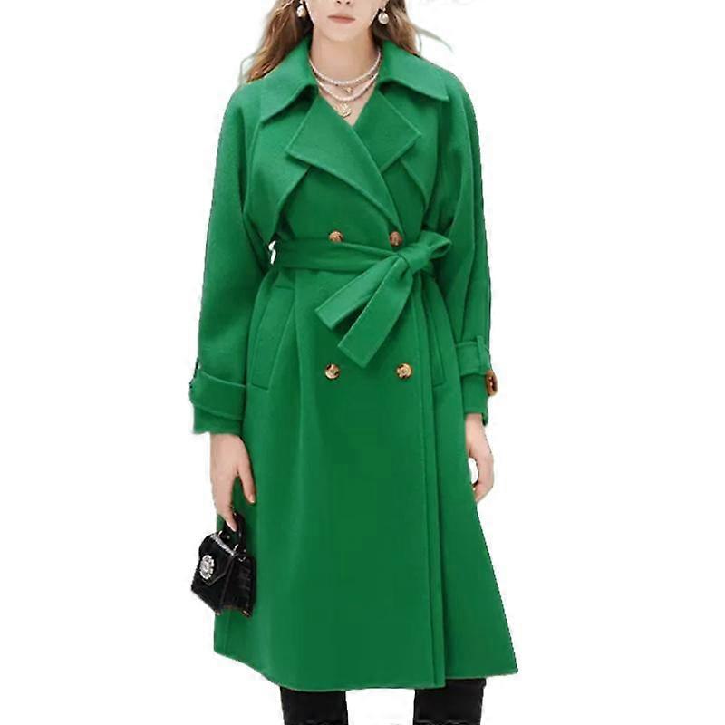 Woolen Women's Coat Extended Cape Coat