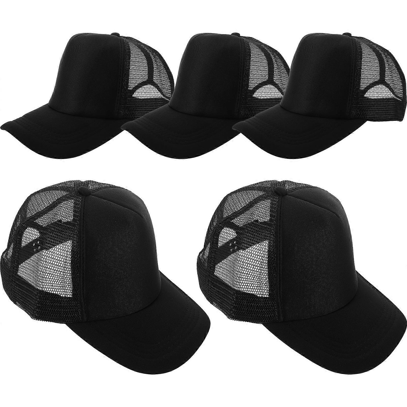 5pcs Blank Baseball Caps for Heat Transfer and Sublimation Printing