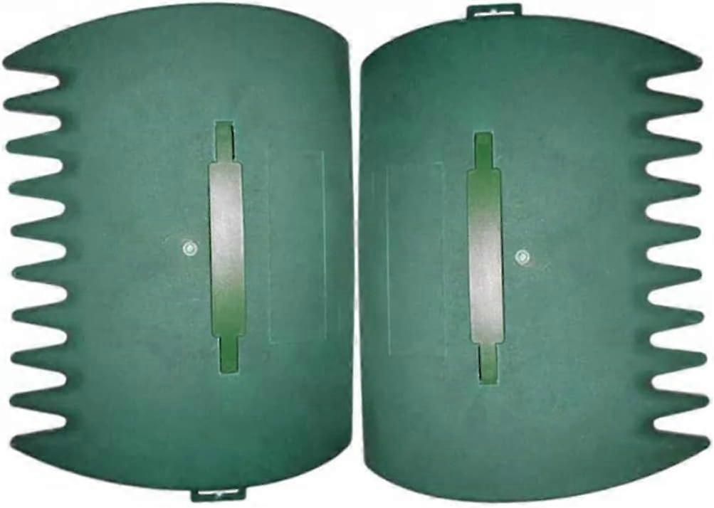 Leaf Rake Scoops Garden Scouring Rubbish Leaf Collector Grabs with Leaf Claws for Weed Easy Picking Up Leaf Scoops(1pair, green)