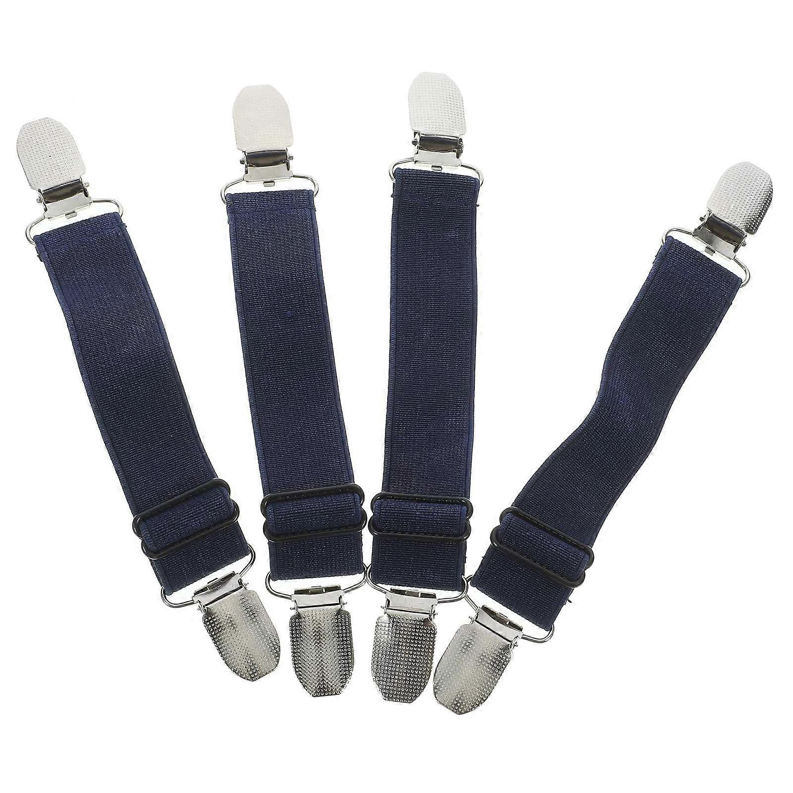 4pcs Adjustable Boot Clips for Motorcycle Riding Boot Straps Elastic Pant Keeper