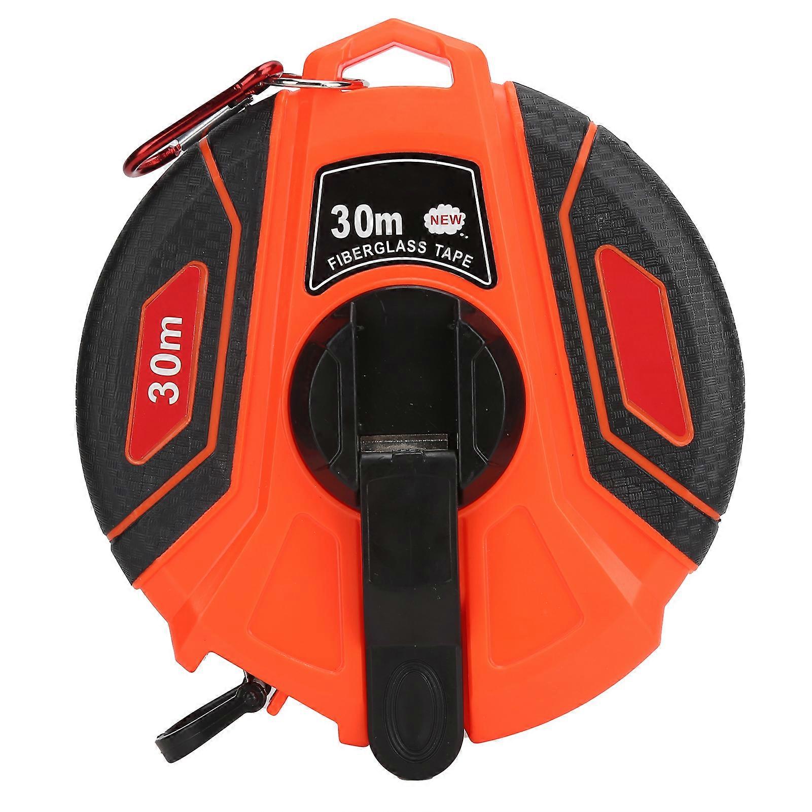 Fiber tape measure manually operated, shockproof housing