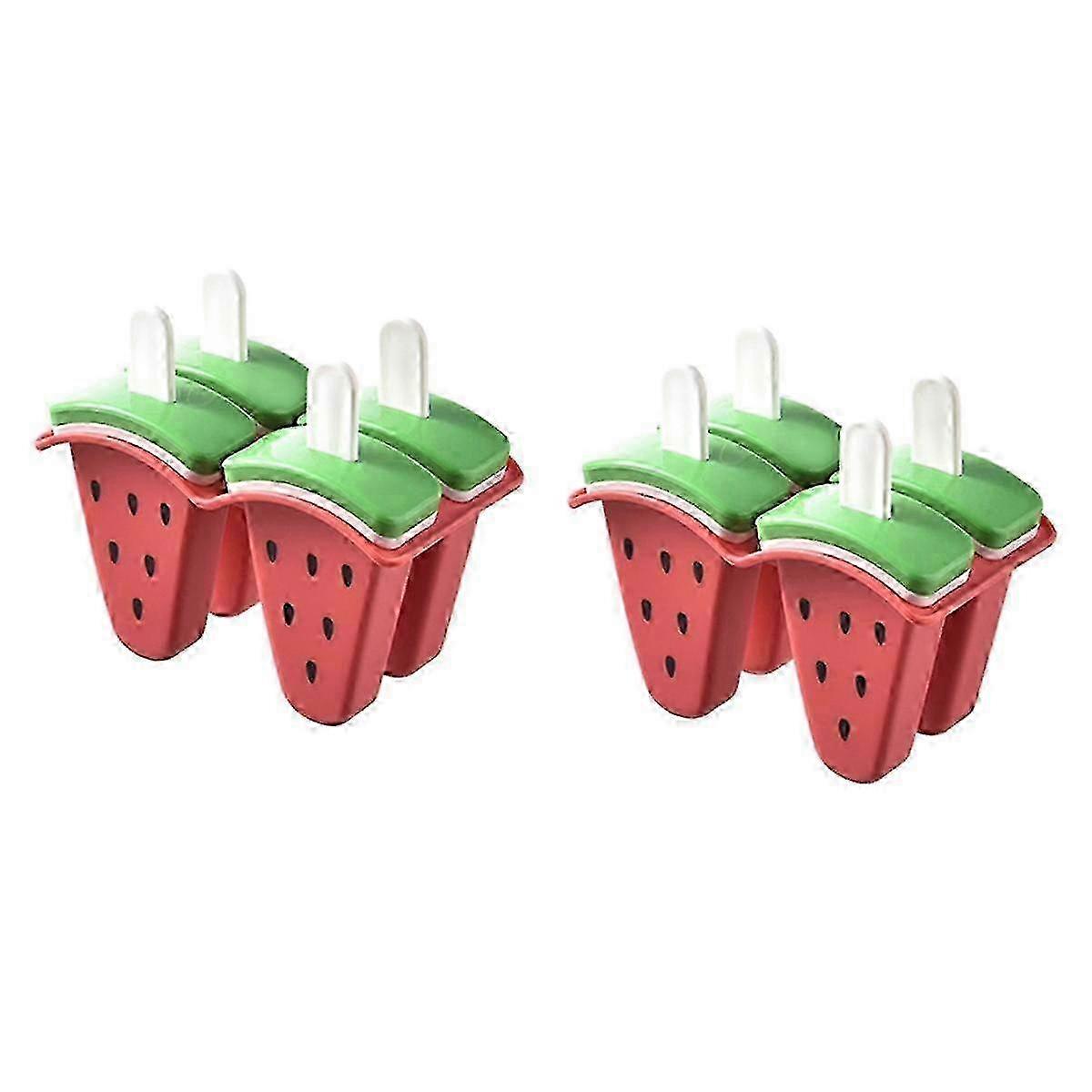 2025 Homemade Ice Popsicle Molds with Watermelon Shape for DIY Ice Cream Pop Tools