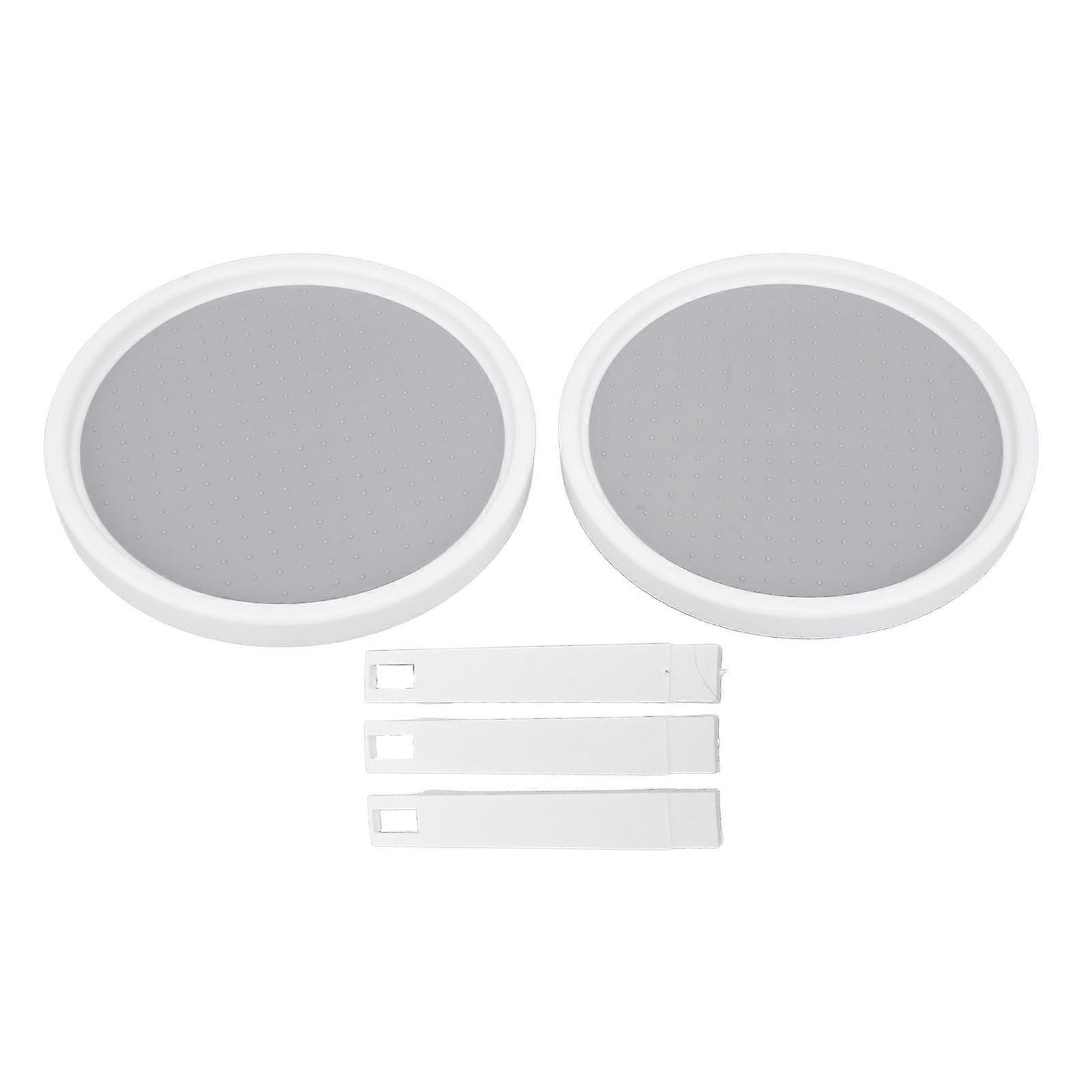 Turntable Spice Organizer Stable Structure Double Layer 25cm Dia 360 Deg Rotating Space Saving Rack Spinner for Kitchen