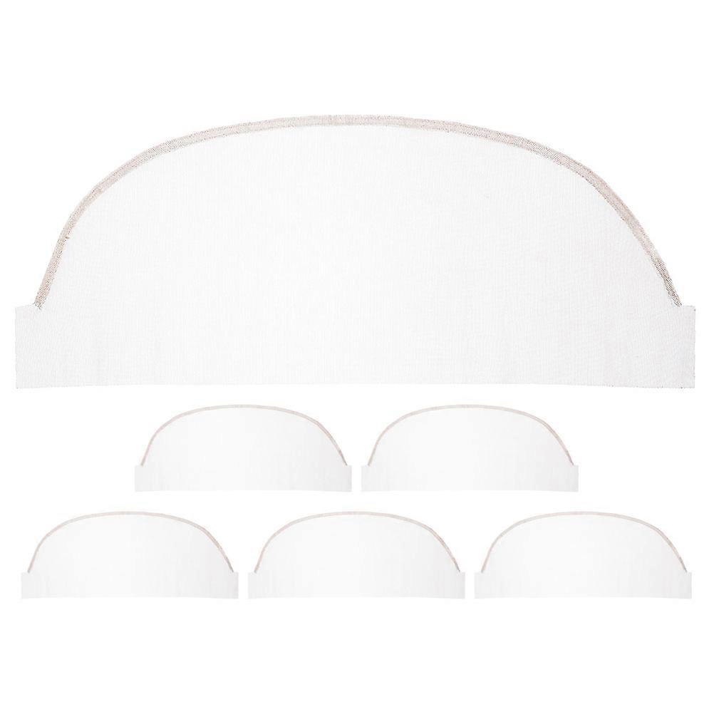 Wig Net Full Lace Cap for Braiding Elegant Design Daily Use Lace Material Hair Containment 6Pack