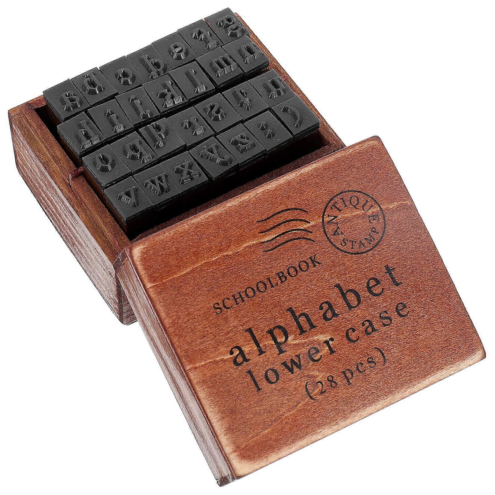 Wax Envelope Seal Stamp Kit Wooden Letter Stamp For Greeting Cards 1 Set