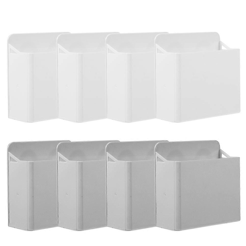 Pen Holder Clip Whiteboard Box Suction Pencil Organizer Rectangular Modern Office 8Pcs
