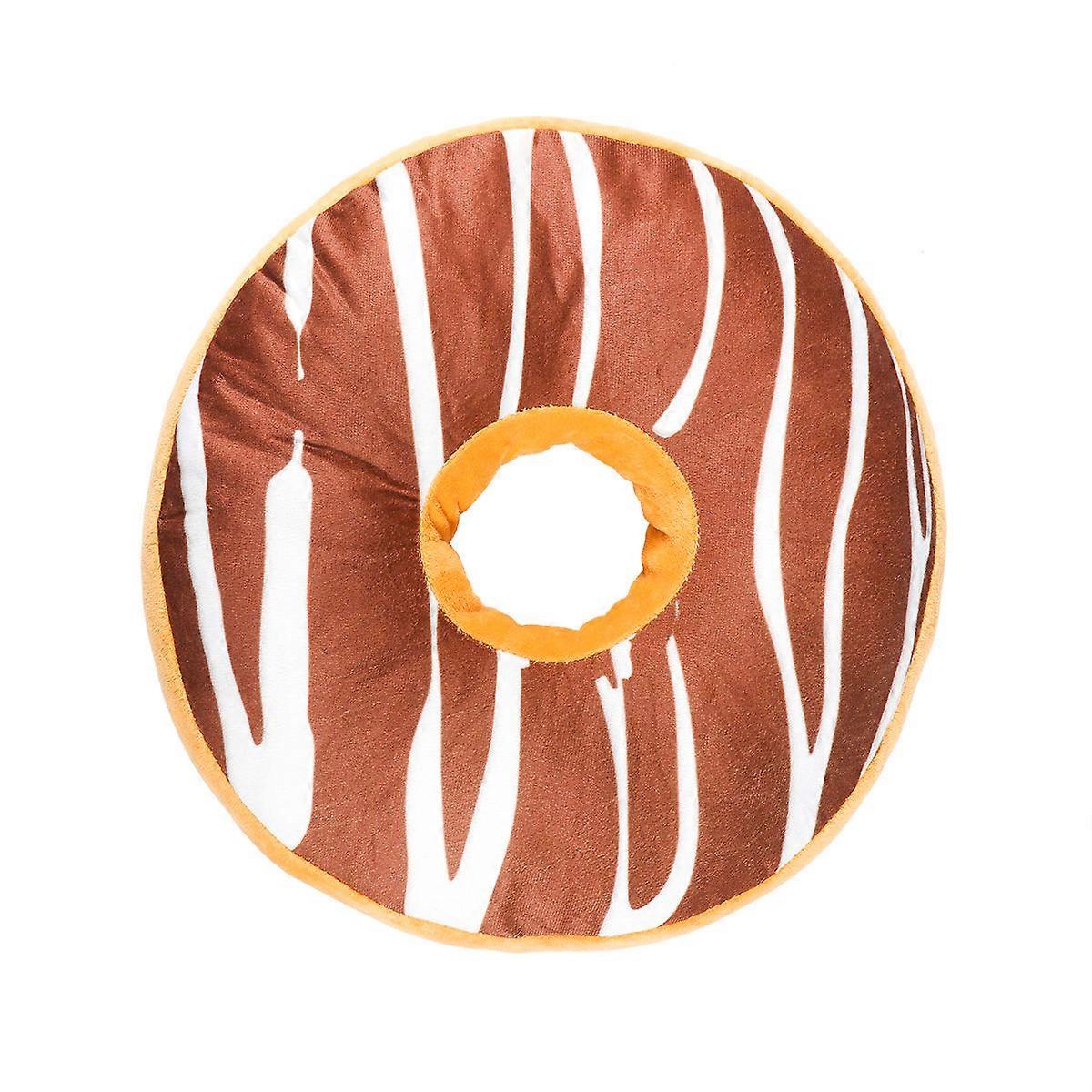Donut Shaped Pillow Doughnut Back Stuffed Cushion Bedroom Item Plush 40x40x8cm Seat Cushion 1Pack