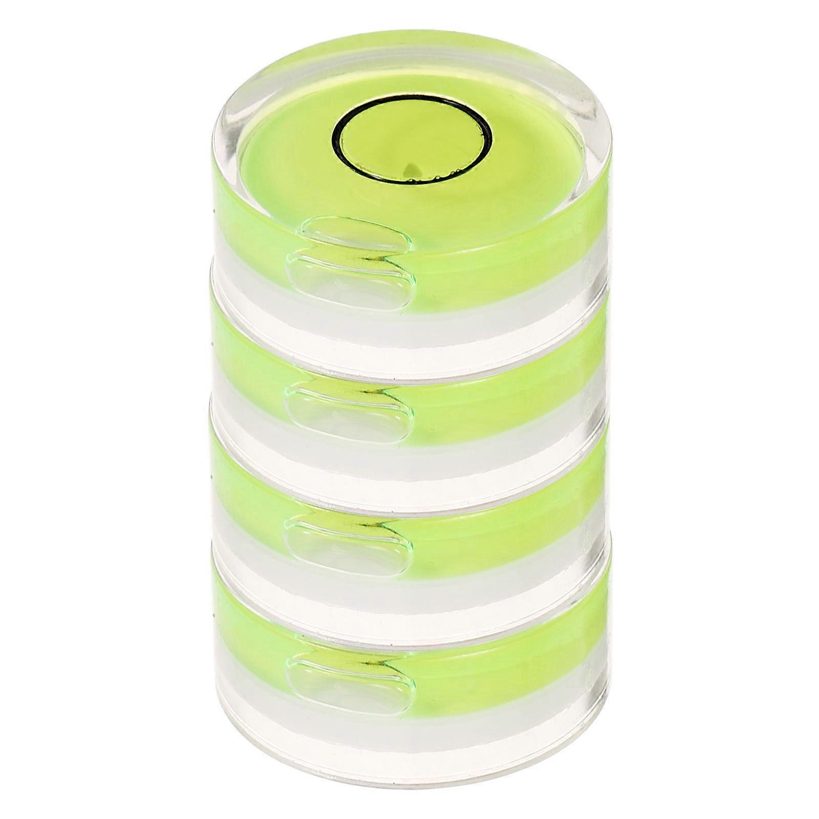Balanced Spirit Level Record Stabilizer Noise Reduction Green 2.50X2.50X1.00CM 4Pcs