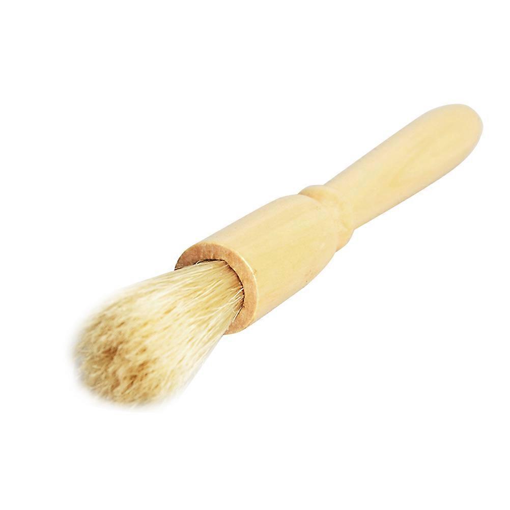 Machine Cleaning Brush Coffee Special Smooth Wood Handle For Coffee Grinder Maintenance 19x2.5x2.5cm 1Pack