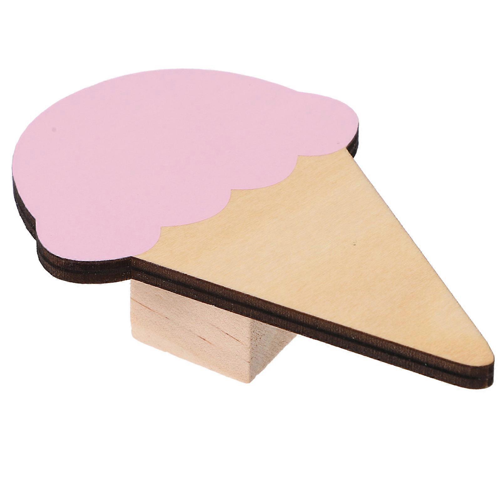Creative Bedroom Hooks Wall Hook Ice Cream Shape Pink Minimalist Design Hanging 1Set