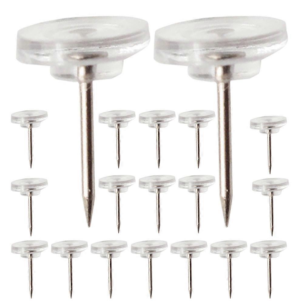 Transparent Flat Head Round Push Pins for Fixing 100Pcs Photo Wall Pushpins