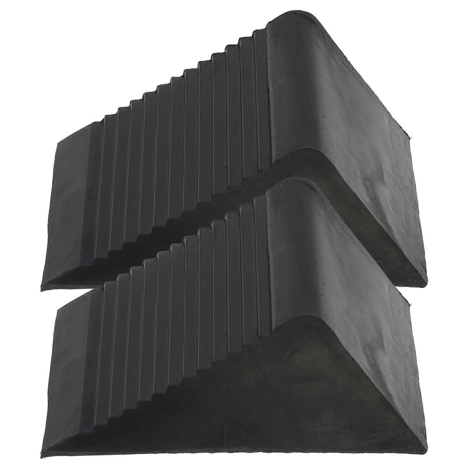 Car Wheel Chocks Rubber Stopper for Non Slip Parking 2Pcs Set