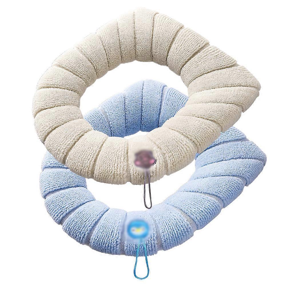 2 db WC-huzat WC-ülőkehuzat párnák fogantyúval vastagabb fürdőszoba puha WC-ülőkehuzat mosható készlet 1