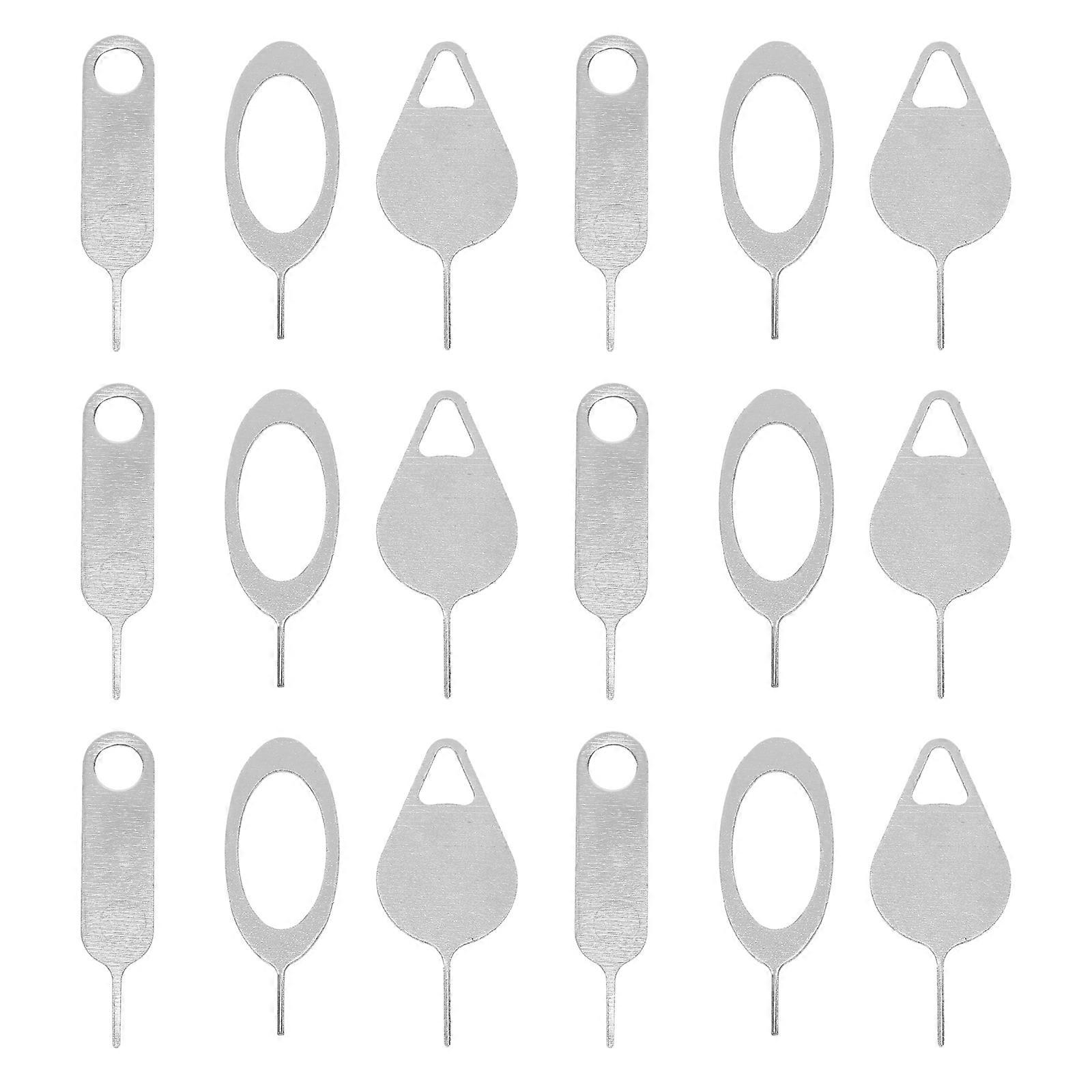 Sim Card Ejector Sim Removers Steel Mobile Phone Maintenance Silver 100Pcs