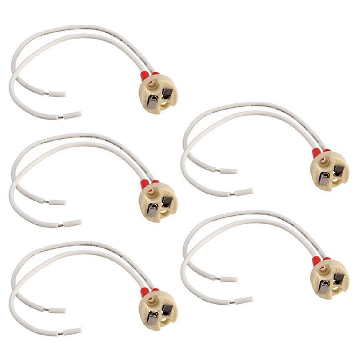 Socket Halogen LED Bulb Holder Base Ceramic Cable Main Wire Connector