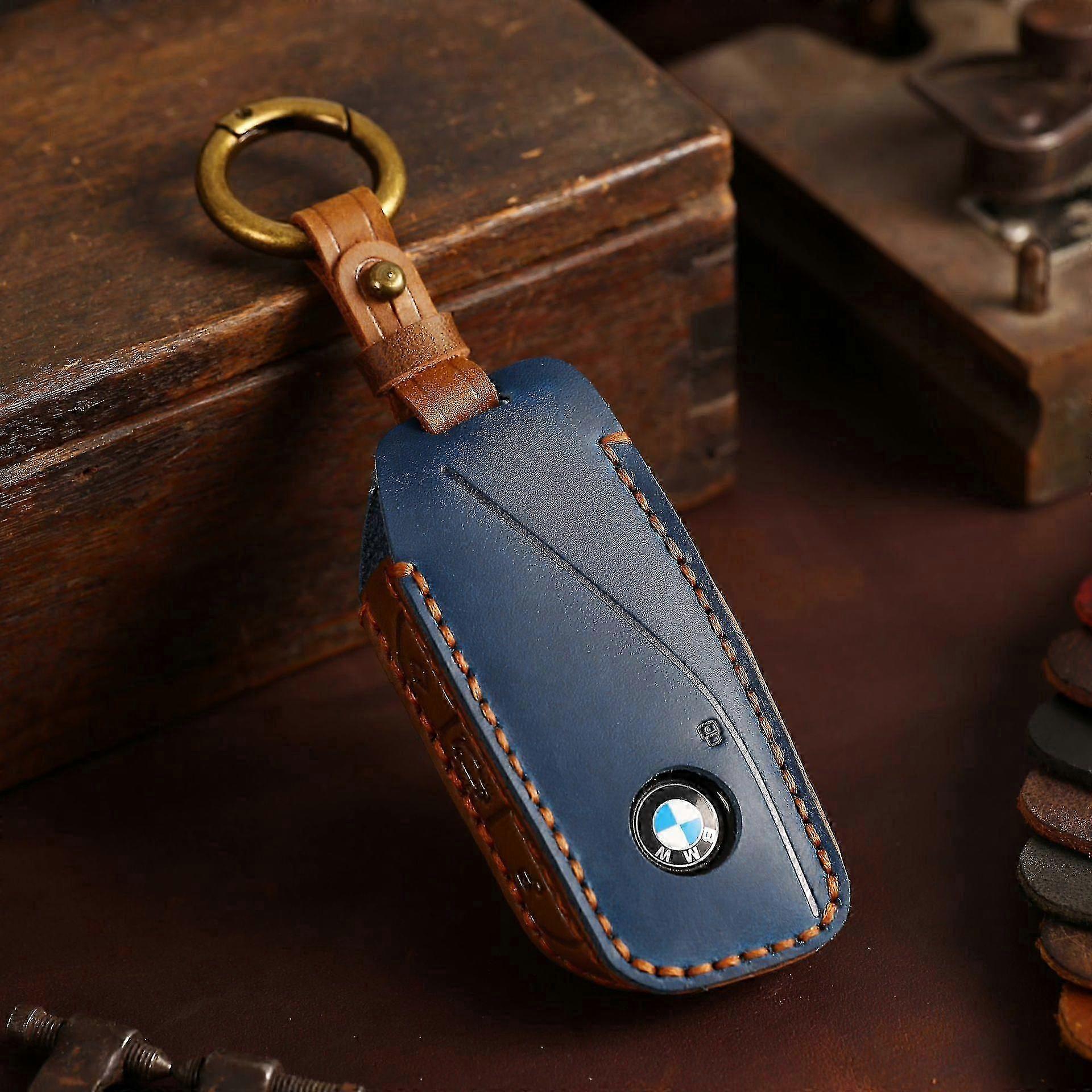 Car Key Case Suitable for Certain Brand Models Leather Protective Case Bag
