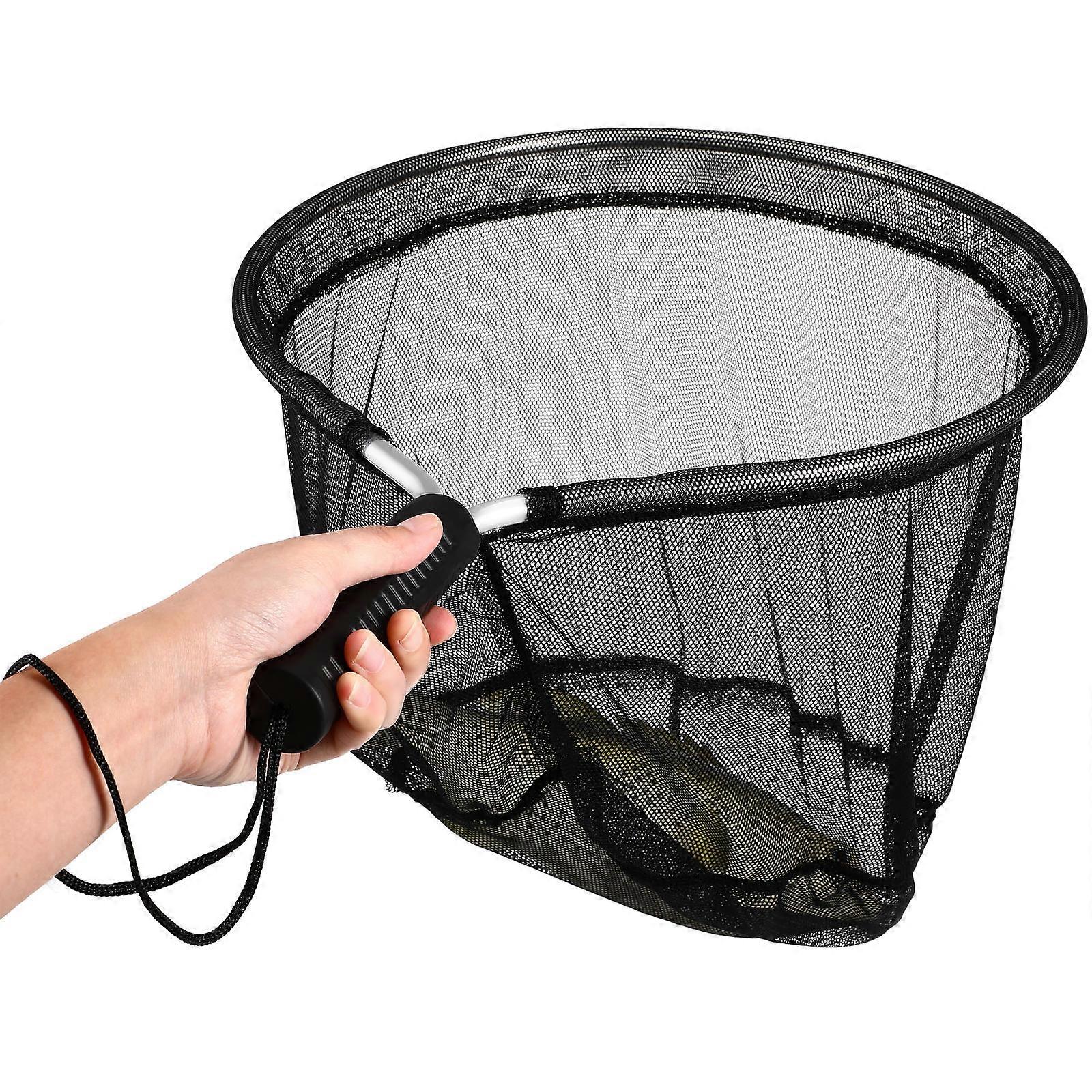 Reinforced Fishing Net Fish Catching Net Pond Metal Fly Fishing 1Set
