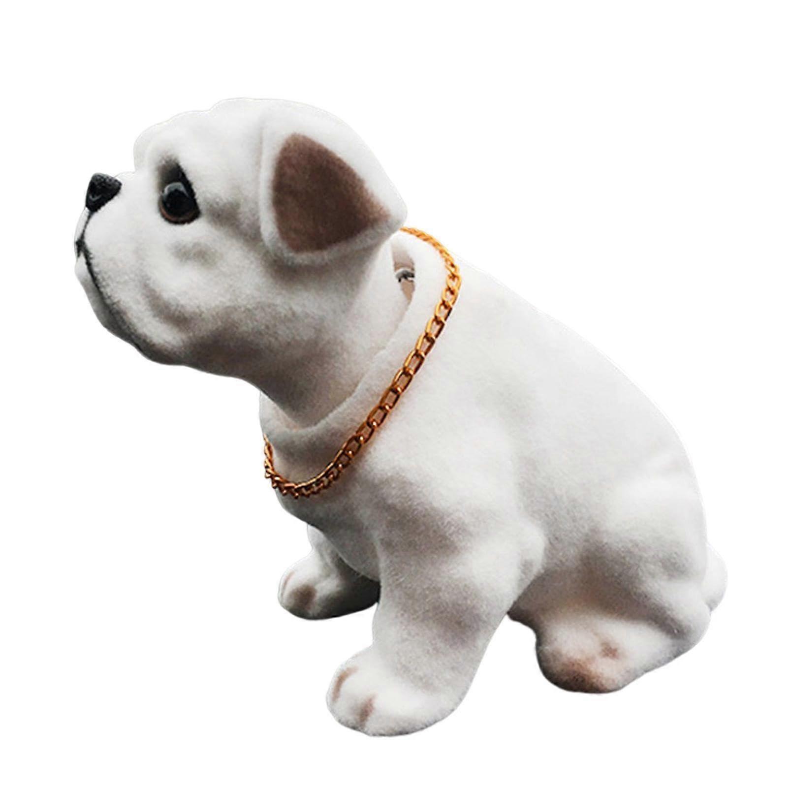 Dog Bobble Head Resin Figure - Shaking Head Toy, Car Dashboard Ornament, Window Decor, Desk Ornament